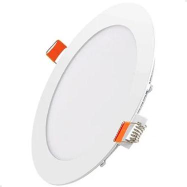 Imagem de Plafon Painel Led Redondo Embutir 17Cm 12W 6500K Lorben