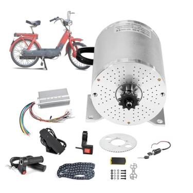 Imagem de Kit de conversão para scooter elétrica 1000W-2000W 36V/48V, kit de conversão para motor de bicicleta elétrica estável em liga de alumínio com chave para e-bike, motocicleta, scooter, faça você mesmo