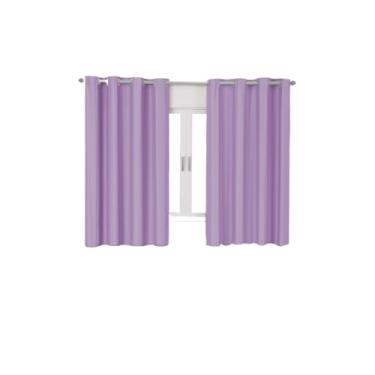 Imagem de Cortina Blackout 2.20m X 1.30m Quarto Sala Blackout PVC Corta 100% A Luz(Lilas)