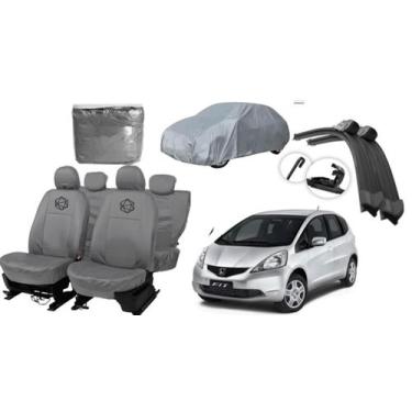 Imagem de Kit capa couro Fit + capa externa + limpador brinde - ferro tech br