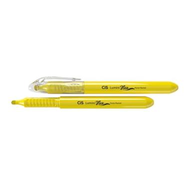 Imagem de Marca-Texto CIS Lumini Flex - Neon, Amarelo, Blister com 2 unidades