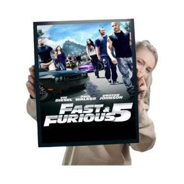 Imagem de Paul Walker Fast & Furious Clássico Vintage Poster Home Bar Café Decor