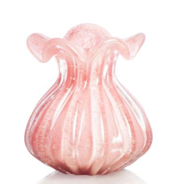 Imagem de Vaso Trouxinha Em Cristal Murano Rosa  São Marcos