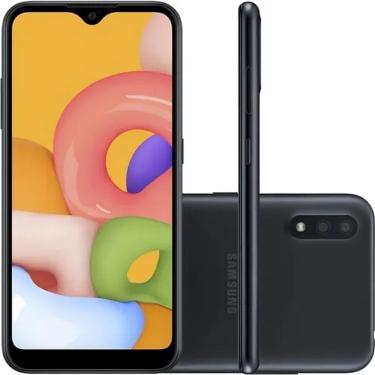 Imagem de Smartphone Samsung Galaxy A01 32GB 4G Android 10.0 Tela 5.7 Octa-Core Câmera 13MP ANATEL!