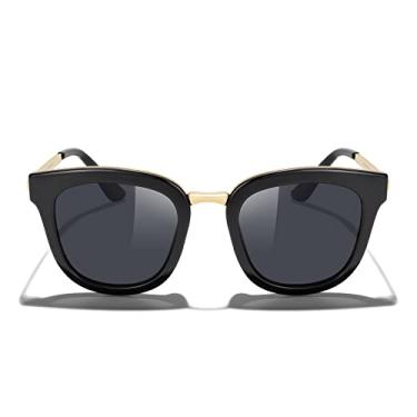 Imagem de Óculos de sol femininos com olhos de gato MERRY'S para crianças e óculos de sol polarizados S7001, Preto, Free