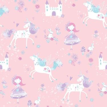 Imagem de Papel De Parede Just 4 Kids Unicórnios G56523 - Rolo 10m X 0,52m