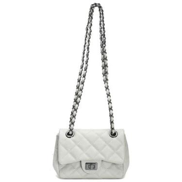Imagem de Bolsa Feminina Couro Legitimo Matelassê Pequena Mini Bag - Cosenza, Of