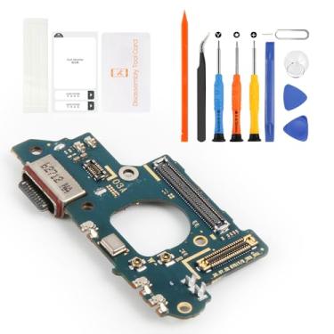 Imagem de Olivechard Substituição da placa de porta de carregamento para Samsung Galaxy S20 FE 5G SM-G781U G781B G781U1 USB-C base de carregamento PCB USB substituição com ferramentas (sem cabo flexível)