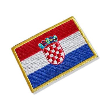Imagem de BP0436-001 Bandeira Croácia Patch Bordado 7,5x5,0cm - BR44