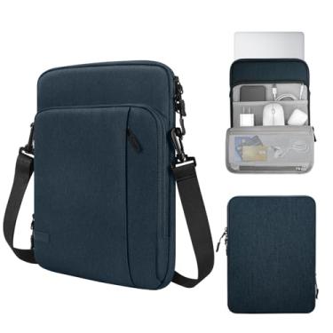 Imagem de MoKo Bolsa para laptop de 13,3 a 14 polegadas, capa de transporte para notebook com bolso serve para MacBook Pro M3/M2 35.6 cm/33.0 cm M2/M1 Pro/M1 Max 14.2 2023-2021/Air 34.5 cm M2 2022, Surface Pro