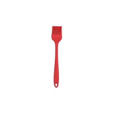Imagem de Pincel Culinário de Silicone, 25 cm, Vermelho, Resistente até 180°C, para Untar e Pincelar