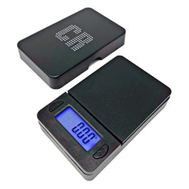 Imagem de CR Balança digital portátil em grama, balança digital, balança de alimentos, balança de cozinha, balança de joias, bateria interna, (JDS-P100), (100 g/0,01 g/preta)