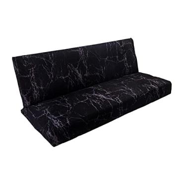 Imagem de Bothyi Capa de Sofá-cama Sem Braços, Futon de Elastano, Assento de Sofá-cama Dobrável, B, Tamanho real