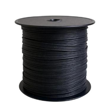 Imagem de Rolo de Elastico chato preto N16- 0.9mm largura 50 metros - Monitex