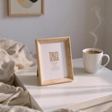 Imagem de Kit 2 Porta Retratos Basic Tokyo Design Moldura Mini 10x15cm, Pedra