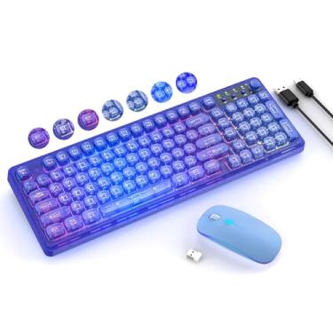 Imagem de Combo de teclado e mouse com luz azul