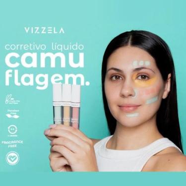 Imagem de Corretivo liquido camuflagem vizzela verde