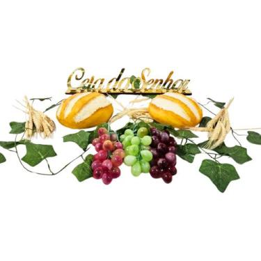 Imagem de Kit Ceia do Senhor Altar Santa Ceia Igreja Decoração Enfeite Mesa - Ar