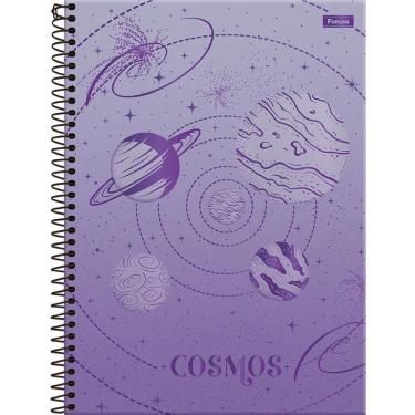Imagem de Caderno Universitário Cosmo 10 Matérias 160 Folhas Foroni Capa Dura