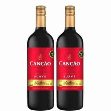 Imagem de Kit 2 Vinho Tinto Suave Canção 750ml - Serra Gaúcha