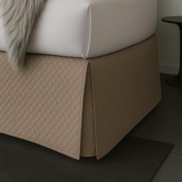 Imagem de Saia para Cama Box Matelada Lindas Vários Tamanhos(Bege-King)