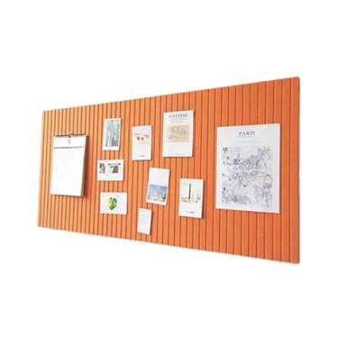 Imagem de Quadro de avisos grande de 122 x 81 cm, quadro decorativo de feltro, quadro de exibição de fotos dobrável de 0,9 cm de espessura com fita autoadesiva, quadro de visão para paredes de escola, casa