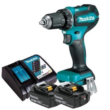 Imagem de Furadeira Parafusadeira 2 Baterias 18v 5ah Makita Ddf485 C/ Carregador