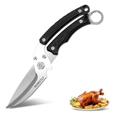 Imagem de KUMSTLY Tesouras De Alta Resistência Para Aves - Cozinha Alimentos, Frango, Peru E Vegetais Aço Inoxidável Alimentos