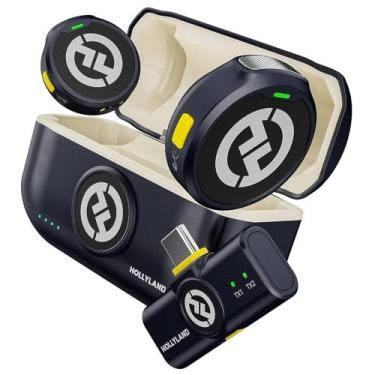 Imagem de Microfone de Lapela Hollyland Lark M2 Sem Fio para Smartphone - Preto