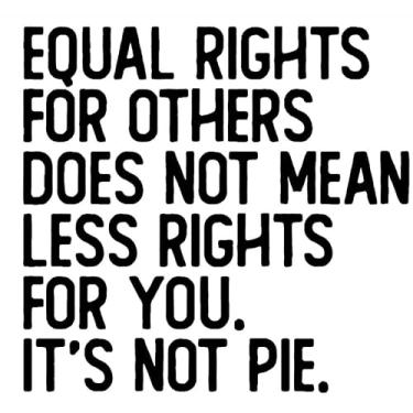 Imagem de Equal Rights for Others Does Not Mean Less Rights for You It's Not Pie RBG NOK Decalque Adesivo de Vinil |Carros Caminhões Paredes Laptop| Preto|15 x 14.2 cm|NOK2318
