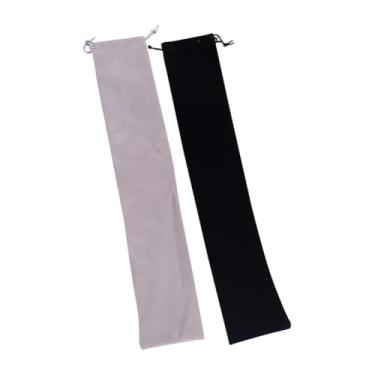 Imagem de GSHLLO 2 Pçs Bolsa de cordão de baqueta Sacos de armazenamento de baquetas de tambor portátil Mallet Bolsa de proteção para baquetas Bolsa de suporte de instrumento de percussão Bolsa para