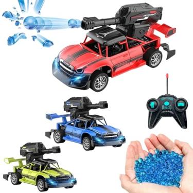 Imagem de Carro de Controle Remoto com Lançador de Gel, Brinquedo com Munição de Água em Gel, Controle sem Fio