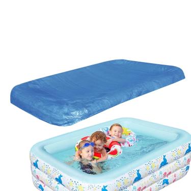 Imagem de Rrlihjgu Cobertores para Piscinas,Cobertura Anti-UV | Proteção Contra Detritos Inverno Limpeza Água Fechamento Suporte Estação Proteção Solo Cobertura Impermeável