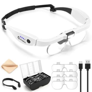 Imagem de Lupa GUOUBUO com luz 1.5X-5.0X recarregável