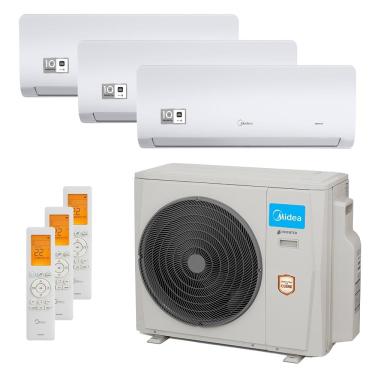 Imagem de Ar-Condicionado Multi Split Inverter 27000 BTUs Midea Quente e Frio (2 Evap. HW 12000) 220V