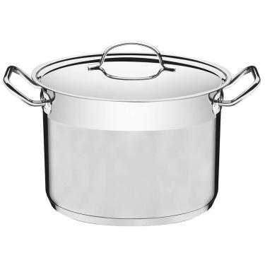 Imagem de Caldeirão Professional Tramontina Fundo 20 Cm 4,6 L Aço Inox com Tampa e Fundo Triplo 62625201