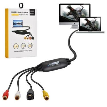 Imagem de Placa de captura de vídeo com conversor VHS para digital USB 2.0 Mac/P