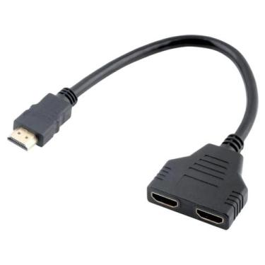 Imagem de Duplicador Divisor HDMI Y 1 Entrada Macho 2 Saídas Fêmea - XTrad