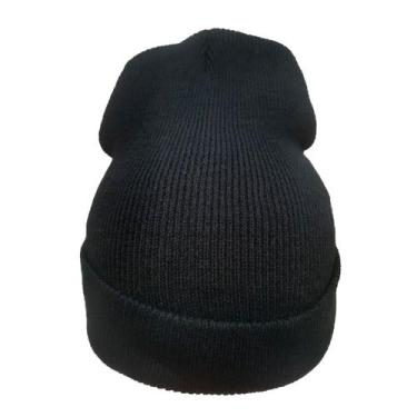 Imagem de Kit 50 Peças Touca Adulto Gorro Inverno De Frio Unissex lisa preto - H