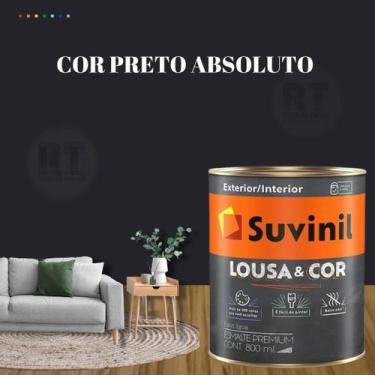 Imagem de Tinta Lousa e Cor Cor Rosa Pink Suvinil Parede Lousa 800ml, Preto