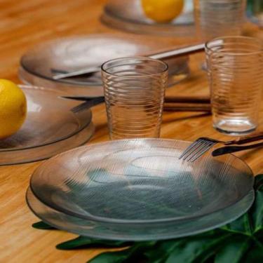 Imagem de Jogo c/ 24 Prato Fundo Redondo Diamante 22CM Duralex Jantar - NADIR FI