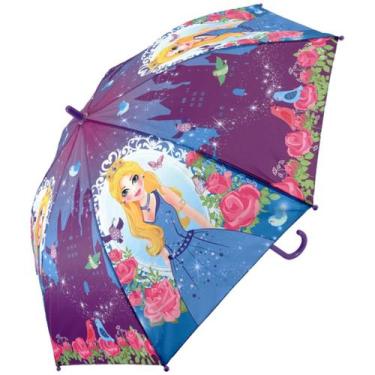 Imagem de Guarda Chuva Sombrinha Princesas Disney Rosa para Criança - Tuut