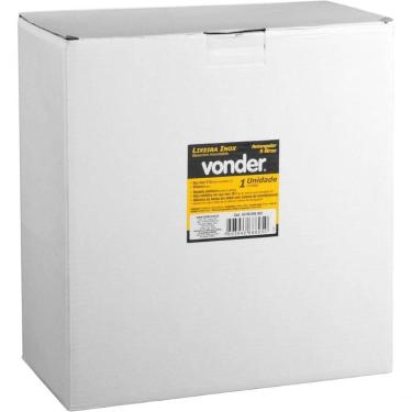 Imagem de Lixeira Retangular 5 Litros Inox Branca 6356005002 Vonder