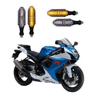 Imagem de KIT 4 Setas Esportivas Pisca de Led Modelo P26 Para Moto SUZUKI GSX 75