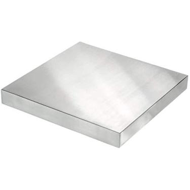 Imagem de Bloco de banco de aço 15,2 cm de bigorna plana joalheiro ferramenta bloco de banco de metal para joias e estampagem 15,2 cm x 15,2 cm x 3/10.2 cm