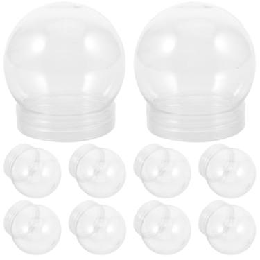 Imagem de Alipis 20 Peças De Globo Neve Faça Você Mesmo - Recipiente Plástico Transparente Com Tampa Rosca, Pote Biscoitos E Doces Para Artesanato Personalização 150 Ml