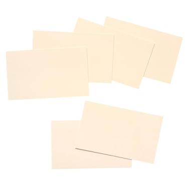 Imagem de ITZAMNA Mini cartolina de 8,9 x 5 cm, 230 g/m², para artesanato, scrapbook, etiquetas, desenho, cartões de notas, pacote com 100 brancos cremosos