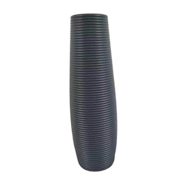 Imagem de Ｂｅｓｇａ Vaso de chão alto, vaso de flores grande, decoração para casa, entrada de hotel, fazenda, Cinza