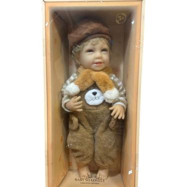 Imagem de Boneca Baby So Lovely 45cm – Roupa de Ursinho Marrom com Boina – Brinquedo Infantil Toys Import