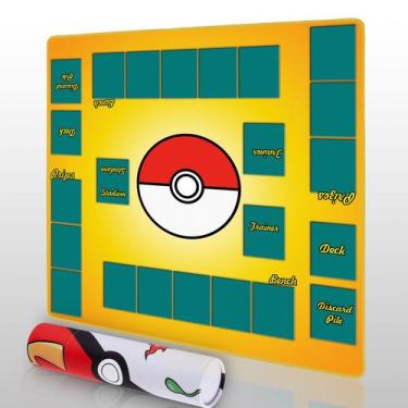 Imagem de Playmat Biouai para Trading Card Game 2 Player Yellow